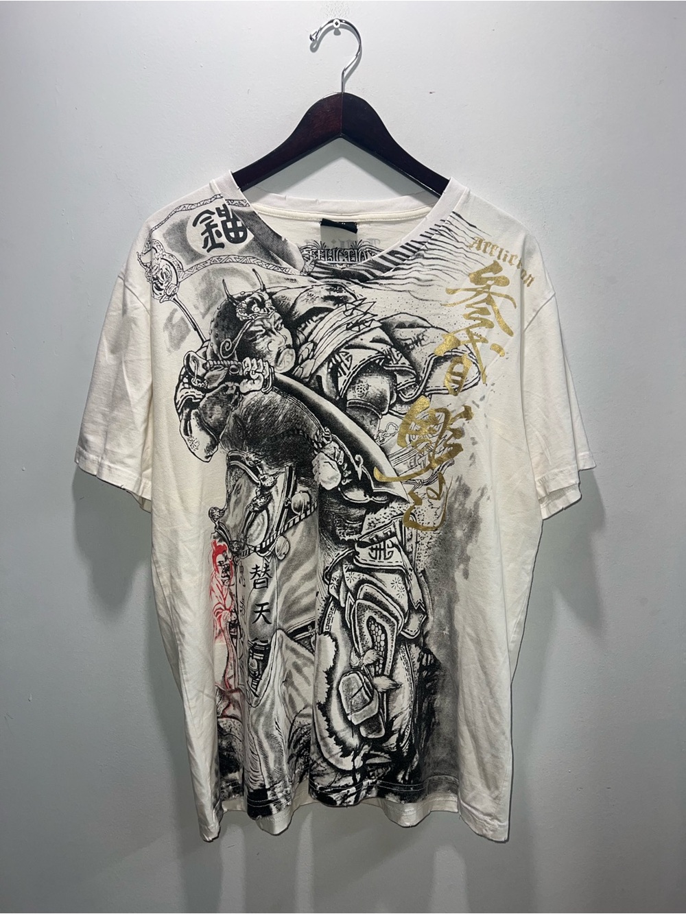 👕🌶 Y2K Affliction Heroes & Demons By Horiyoshi Samurai AOP T-Shirt
